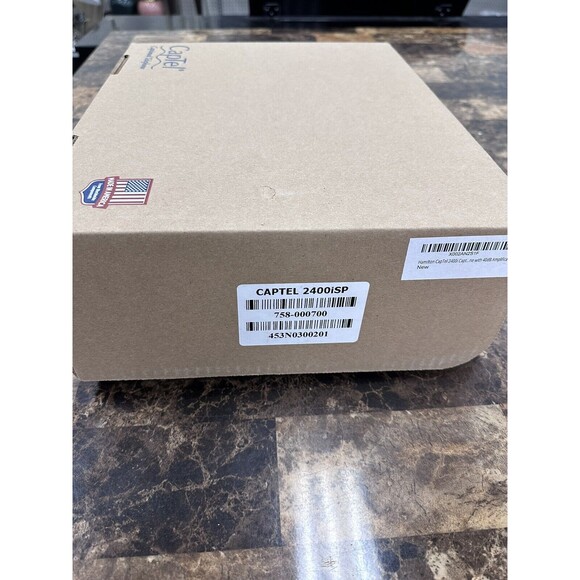 CapTel 2400isp Touch Screen Caption Telephone Ultratec NEW IN BOX - Picture 2 of 5